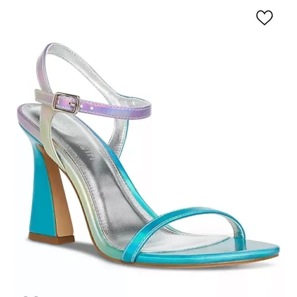 MADDEN GIRL
Women's Disco Two-Piece Dress Sandals Iridescent metallic NWOT